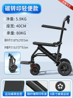 全城熱賣 - 德國精工超輕手動輪椅老年代步坐便椅折疊輕便殘疾手推輪椅上飛機輕便款5.9kg