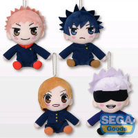 Jujutsu Kaisen Gojo Yuji Megumi Sukuna Inumaki Nobara Maki Panda Sitting Plush Original Size 15cm