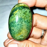 batu akik pancawarna hijau Garut(0438)
