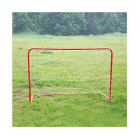 mini portable foldable aluminium target football red small portable foldable soccer hockey goal post for sale