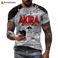 Akira Printed T Shirt Men/women Summer Fashion 3D Akira Printed T-shirt Casual Harajuku Style Tshirt Streetwear Tops 6XL