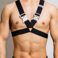 Hot Lingerie Man Sexual Body Chest Harness Belt Strap Punk Rave Costumes Harness Men Gay Clothing Party