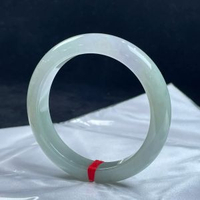 緬甸手鐲濃晴底翡翠手鐲飄點紫底妝細膩顏色溫潤清新完美優雅大氣