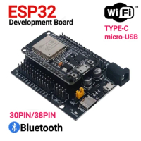 ESP32 Development Board TYPE-C CH340C WiFi+Bluetooth Ultra-Low Power Dual Core ESP32-DevKitC-32 ESP-WROOM-32 Expansion Board