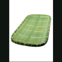 piring melamin motif bambu persegi panjang