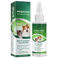 Pet Eye Drops Tear Stain Remover 60ml Small Pets Care Dog Tear Stain Remover Pets Care Eye Drops for Small Animals