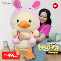 Istana Boneka Boneka Bebek Jumbo With Hoodie Bunny Ducky Lucu Mainan Anak Bahan Halus Lembut Premium