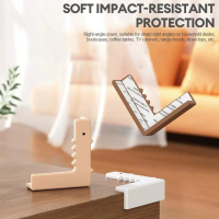 Pelindung Sudut Meja 4pcs Sudut Meja Silikon Pelindung Dari Bayi Safety Silicone Transparent Pelindu