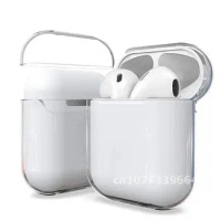 Clear Hard Case Shell for AirPods 2 1 PC Transparent Cases Bluetooth Wireless Earphone Protective Cover