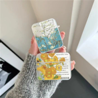 Art Van Gogh Oil Painting Transparent Clear Funda For AirPods Pro 2 3 Case Wireless Earphone Accessories For Airpod Pro 2 Case