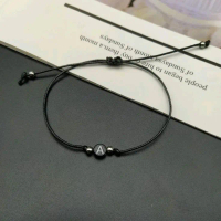 gelang inisial tali korea tipis tahan air Bracelets Elegan Plastik Wanita
