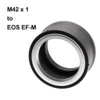 M42-EOS EFM Mount Adapter Ring for M42 Screw Lens for Canon EF-M Mirroless Camera M1 M2 M3 M10 M50 M200 etc.