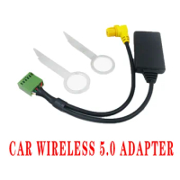 Car Wireless for Au-di A3 A4 B8 B6 A6 Car Wireless A-UX Blue-tooth 5.0 Adapter 12 pin and 4pin 20cm