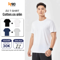 🥰freeship🥰[TẶNG TẤT] COMBO 2 Áo Thun Cộc Tay Nam H90 Cotton Mềm Mại - Co Giãn, Thấm Hút, Thoáng Mát 