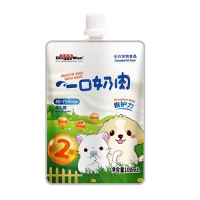 DoggyMan-（奶肉 2段(45-75天)100ml*1包）幼貓幼犬羊奶牛奶補鈣發育#K102207 