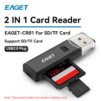 EAGET 2in1 SD TF Card Reader USB OTG การ์ดหน่วยความจำ TF SD Micro SD Windows PC แล็ปท็อป