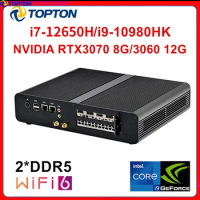 Topton Gaming PC Intel i7 12650H i9 10980HK Mini PC NVIDIA RTX 3070 8G 3060 12G DDR5 NVMe Windows 11 Gamer Computer WiFi6