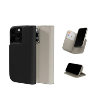 【MAGEASY】iPhone 16 Card Folio M 皮革翻蓋支架磁吸手機殼(iPhone 16/Plus/Pro/Pro Max)