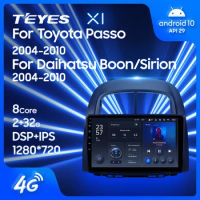TEYES X1 For Toyota Passo XC10 For Daihatsu Boon Sirion 2004 - 2010 Car Radio Multimedia Video Player Navigation GPS Android 10 No 2din 2 din dvd