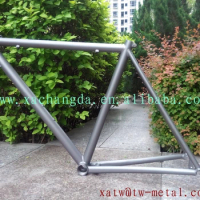 Integrated clamp titanium road bike frame breeze dropouts