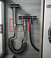 KITCHBATHC SUS304 Black Bidet Set Spray Toilet Bidet Set Hand Bidet Hose Pipe Bidet Holder Bidet Spr