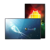 Wall Mount Slim Display Screen 15.6 18.5 24 27 32 Inch Android Advertising Monitor