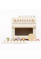 Stitches &amp; Tweed Oven Mini Cooking Kitchen Set Wooden Toy - Cream