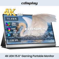 Cdisplay 4K Portable Monitor UHD USB C Mini HDMI Compatible Gaming Monitor Laptop Screen Extender for PS5 iPhone 15 Pro Tablets