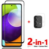 2-in-1, 9D Glass + Camera Film for Samsung A52s Tempered Glass A52 5G Samsung Galaxy A 52 Screen Protector A52s 5G Glass