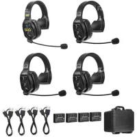 Saramonic WiTalk WT4S Communication Wireless Headset Microphone System Duplex Intercom Headsets for Marine Sport Coaches
