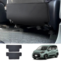 Car PU Leather Seat Rear Protection Pad For Toyota Sienta 10 Series Car Seat Anti-Kick Pad Interior Trim Accessories