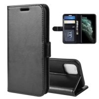 100pcs/lot For iPhone 11 R64 Wallet Leather Stand PU+TPU Cover Stand Case with card slot For iPhone 11 For iPhone 11 Pro Max
