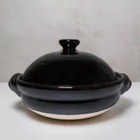 【福介商店】萬古燒 飴天目 8號(土鍋 陶鍋 砂鍋 日本製陶瓷)