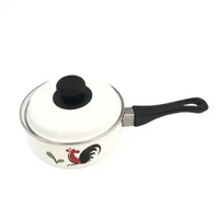 Kedaung Panci Saus / Sauce Pot dengan Tutup Enamel Kukuruyuk 16 cm Murah