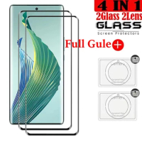 3D Full Gule Tempered Glass For Honor Magic 5 Lite Explosion-proof Screen Protector For Honor X9a Camera Glass For Honor X50 X40