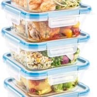 Snapware Organizer Box Piece Total Solution Glass Food Storage Containers Set with Plastic Lids, 10 PC Storage Box