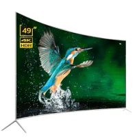 50 55 65 Inch Curved Smart lcd TV 4K Big Screen Ultra HD LED TV Smart Television TV