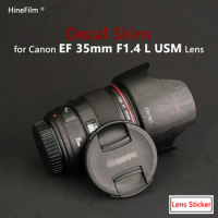 for Canon 35 F1.4 Lens Skin EF35 F1.4 Lens Sticker for CANON EF 35mm f/1.4L USM Lens Anti-scratch Cover Film