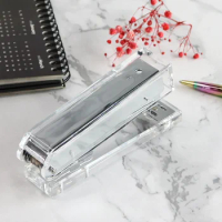 Stapler Accessoriestransparent Office Metal Body Acrylic Silver Core Duty Heavy Multi-purpose Stationery Home