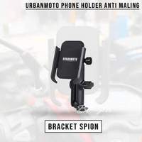 Phone Holder URBANMOTO V3 Holder HP Motor Bracket Spion Stang 360 Rotate Alumunium Bracket Spion