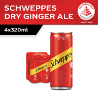 Schweppes Ginger Ale, 4 x 320ml