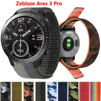 Strap for Zeblaze Ares 3 Pro Vibe 7 Pro Smart Watch Nylon Loop Strap 22mm Qucik Fit Band Adjustable Bracelet Correa Accessories
