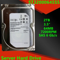 New Original HDD For Seagate 2TB 3.5" 7200RPM 64MB SAS 6 Gb/s For Internal Hard Disk For Enterprise Class HDD For ST32000645SS