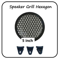 Grill Speaker Besi 5 inch hexagon - Grill Cover Subwoofer / Audio Mobil Speaker