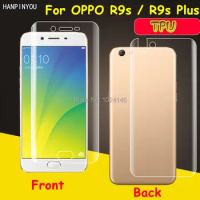 Front / Back Full Coverage Clear Soft TPU Film Screen Protector For OPPO R9s / R9s Plus Cover Curved Parts (Not Tempered Glass)
