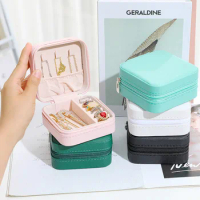 Necklace Earring Jewelry Small Storage Boxes For Rings Travel Jewelry Holder Bag Case Watch Bracelet Packaging Organizer Boxes