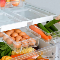 冰箱 透明 抽屜式 收納盒 隔板 置物盒 收納 隔層 整理盒 廚房 桌面 多用途 儲物盒 『無名』 Q08125