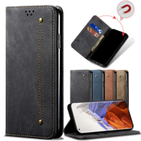 Business Retro Folding Flip Leather Case For Xiaomi Mi 11 Pro 10 Ultra 10T 9 Card Slot Stand Magnetic Phone Cover For Note 10
