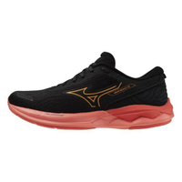 Mizuno Wave Revolt 3 [J1GD248121] 女 慢跑鞋 運動 休閒 入門款 跑鞋 緩震 黑 橘紅