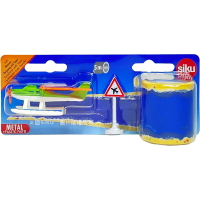 【Fun心玩】SU1602 德國 SIKU 水上飛機 附海面捲 小汽車 模型 飛機玩具 模型車 生日 禮物